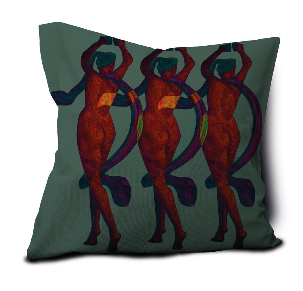 Cuscino con riproduzione particolare della megalografia villa dei Misteri