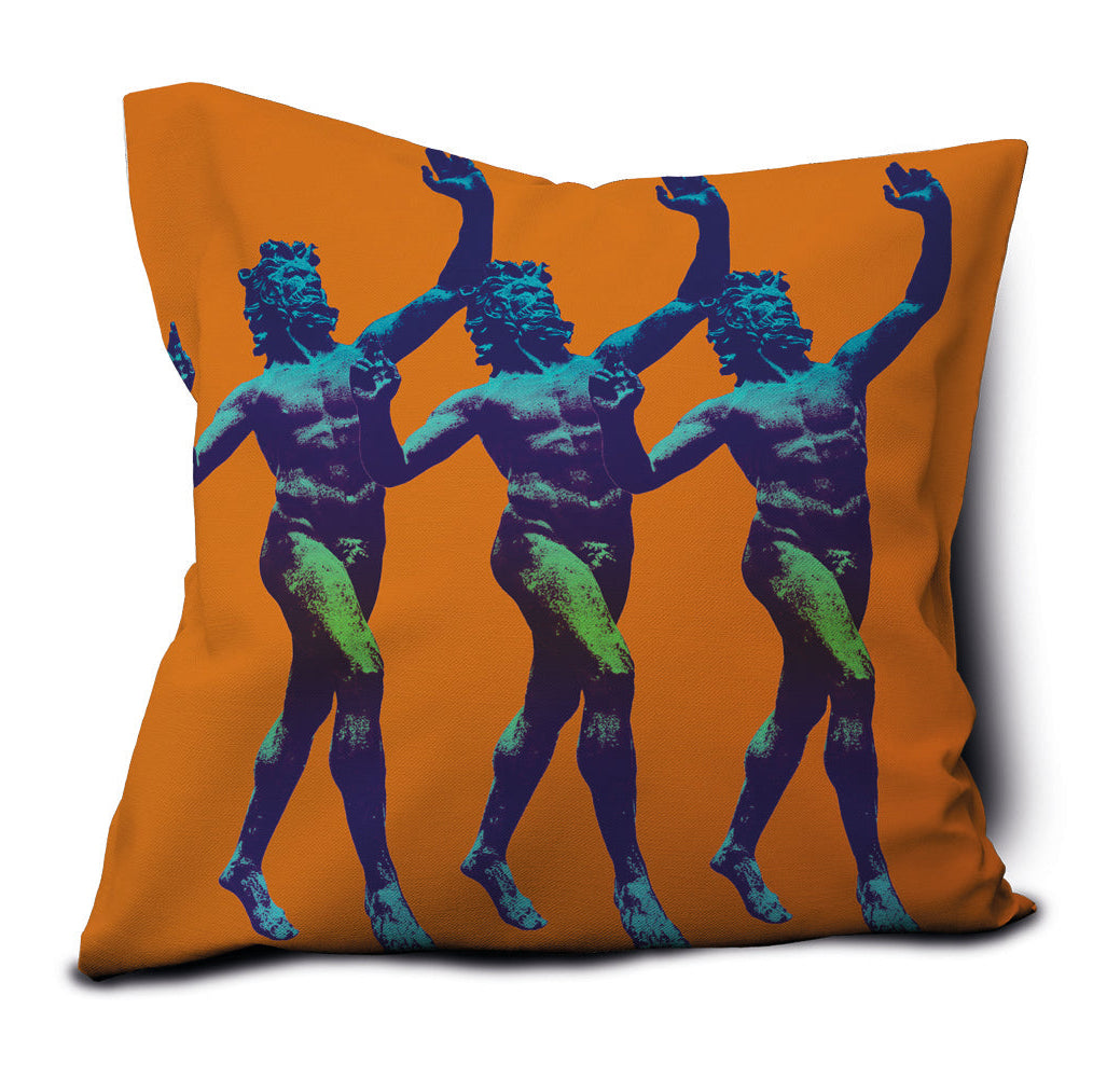 Cuscino con riproduzione statua del Fauno