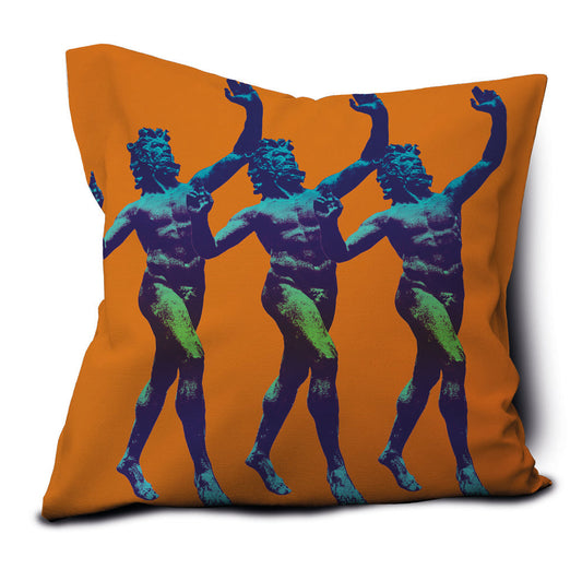 Cuscino con riproduzione statua del Fauno