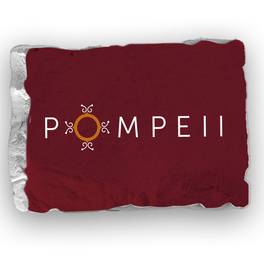 Magnete in marmo con logo del Parco archeologico di Pompei