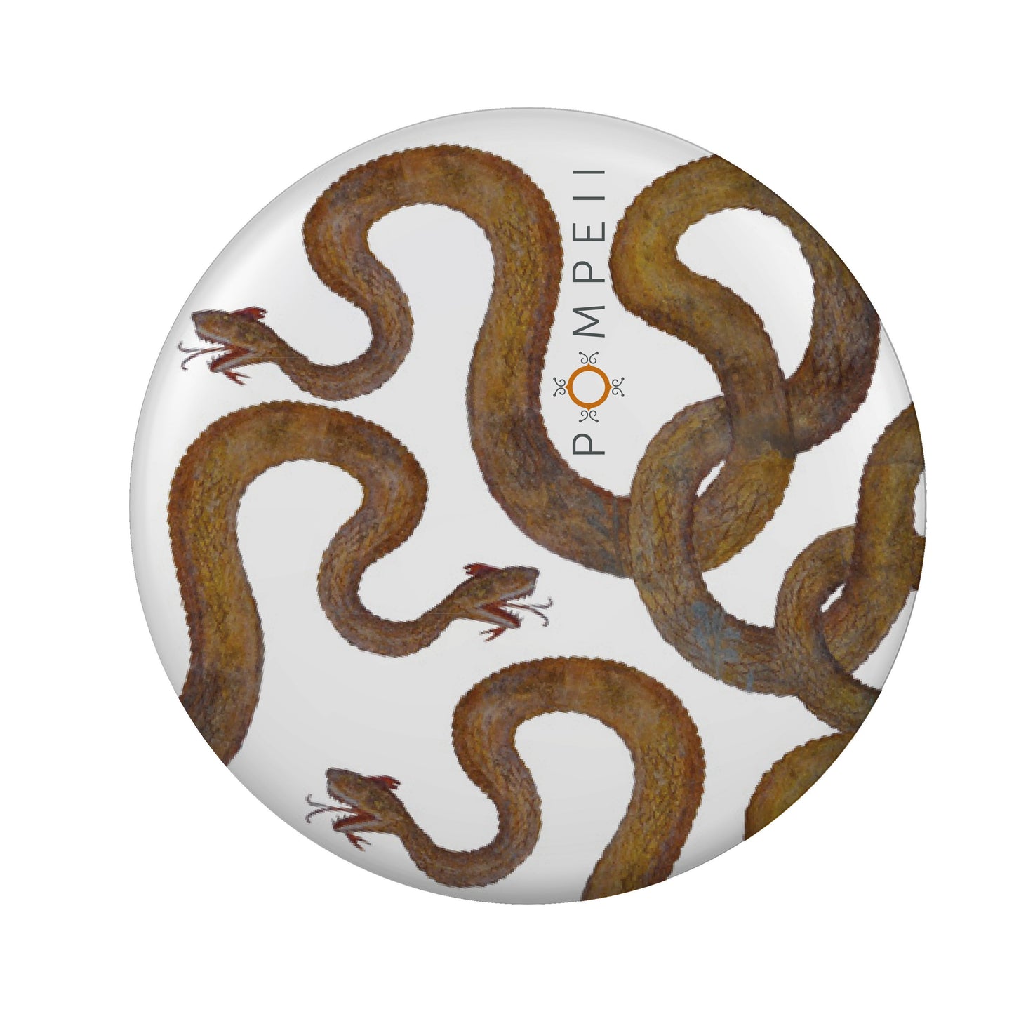 Spilla con riproduzione serpente agathodemone