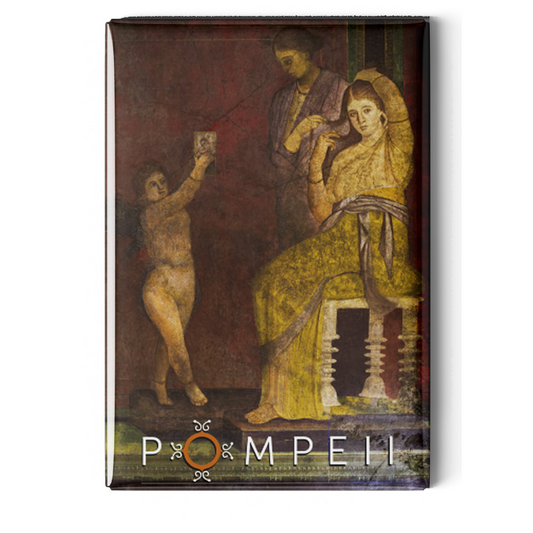 Magnete soft touch con riproduzione particolare megalografia della villa dei Misteri