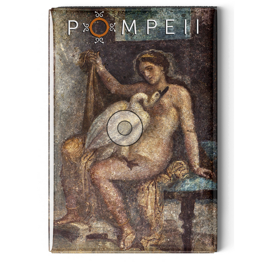 Magnete soft touch con riproduzione Leda e il cigno