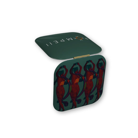 Specchietto con particolare della megalografia villa dei Misteri