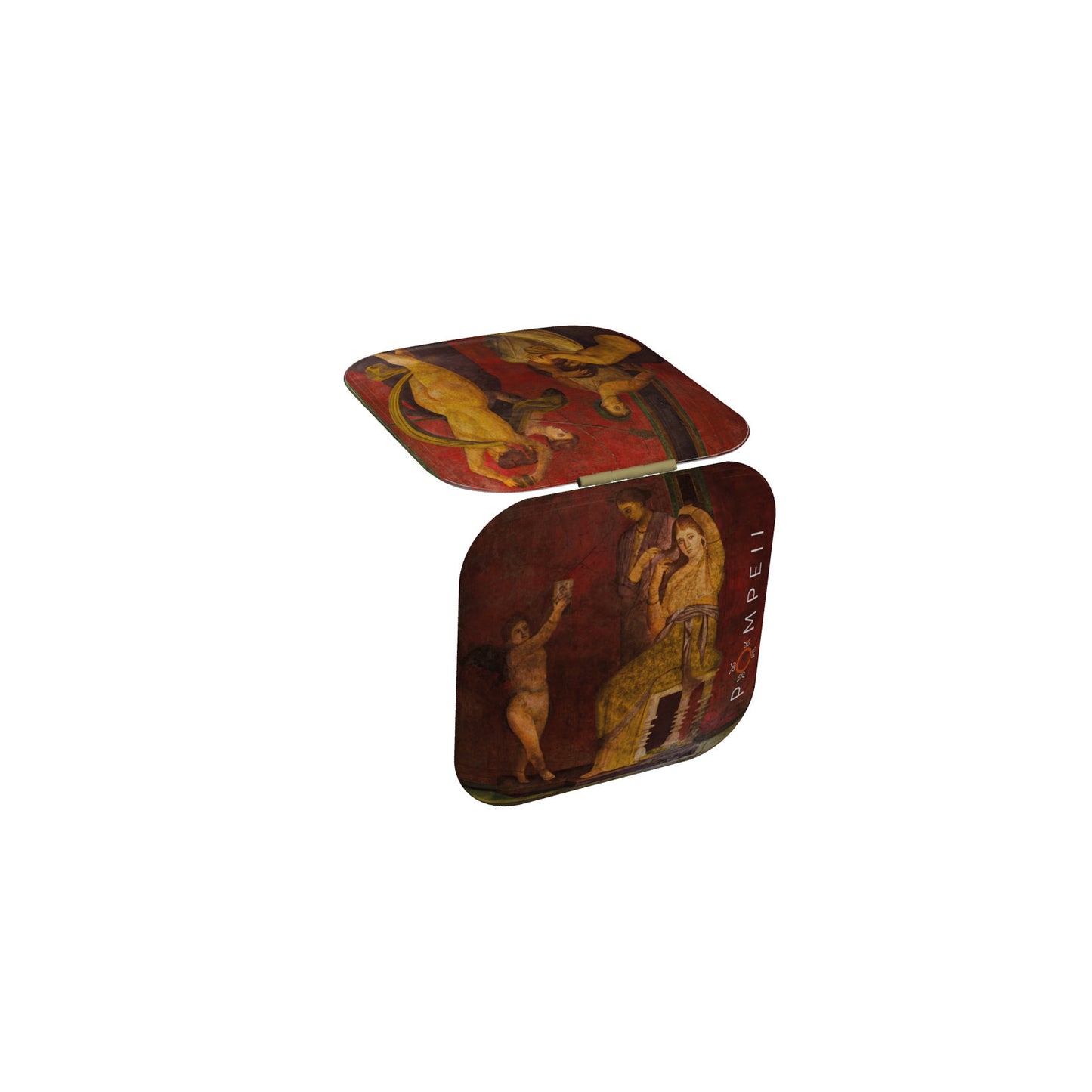 Specchietto con particolare della megalografia villa dei Misteri